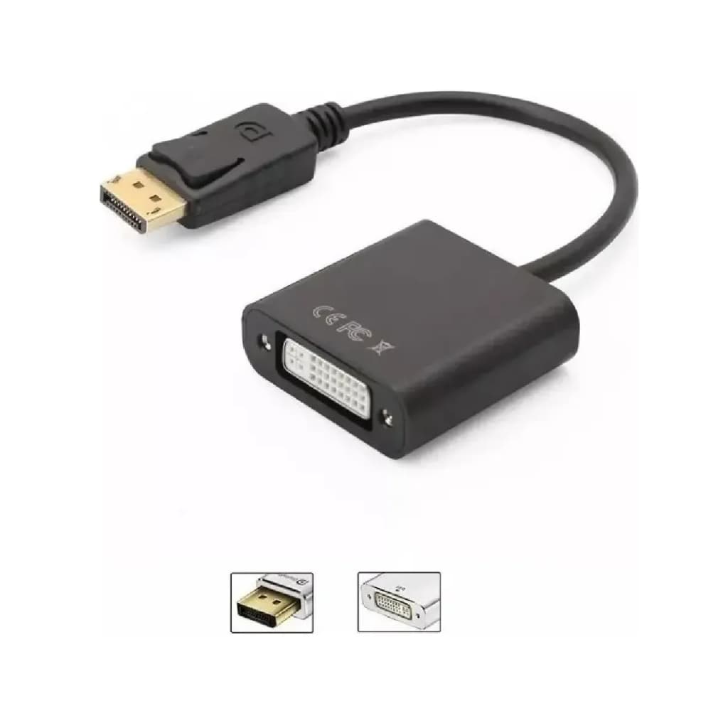 Cabo Adaptador Displayport Macho Para Dvi (24+5) Femea