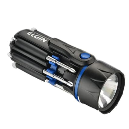 Lanterna LED com 08 Ferramentas Preto - Elgin