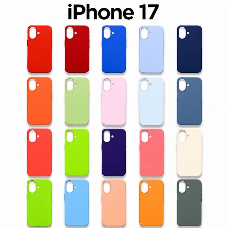 Capa capinha case silicone aveludada iPhone 17