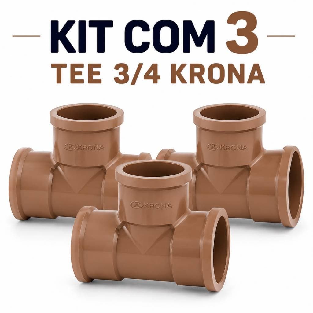 3 TEE MARRON 3/4 25MM KRONA
