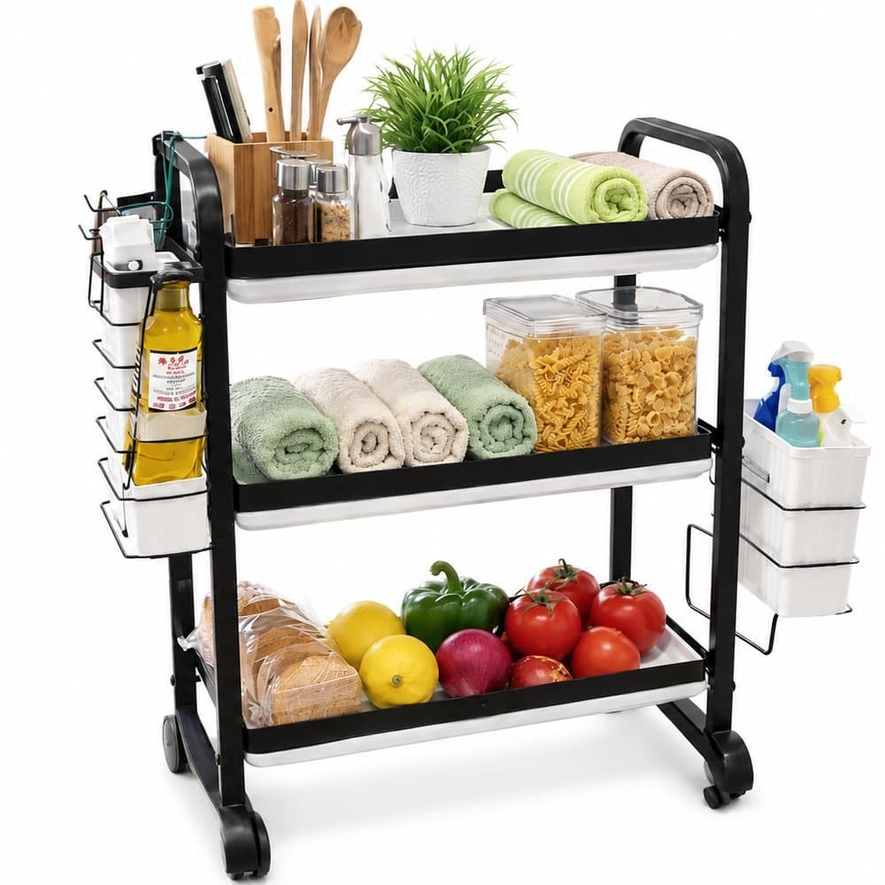 Escorredor de Louças 3 Andares Metal – Preto