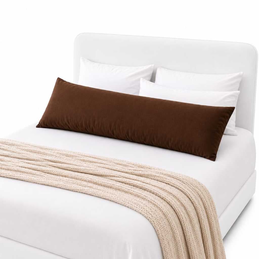 Travesseiro de Corpo Xuxão 1.25x0.45cm Cheio Enchimento de Silicone Liso para Quarto Sala Decoração