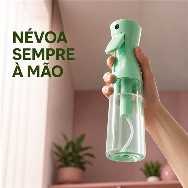 Borrifador Profissional Névoa Fina 200ml Pulverizador de Água Contínuo Para Cabelo Barba e Jardinagem