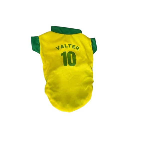 Roupa Pet Verde e Amarelo Valter 10 NOVO