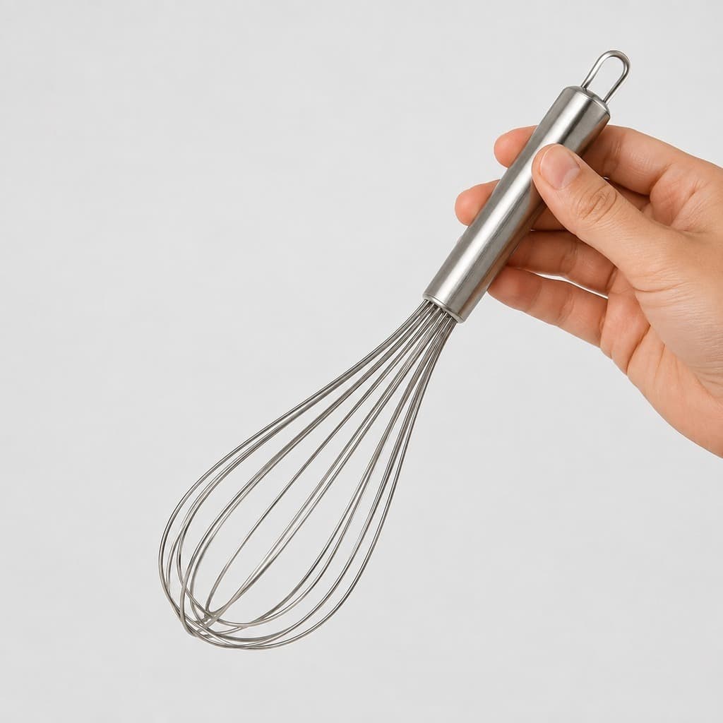 Batedor Ovos Fue Fuet Profissional Inox 35cm Reforçado Bolo