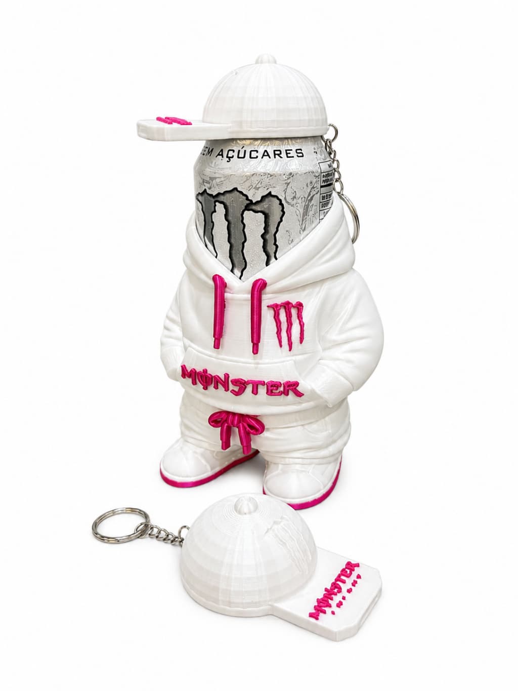 Porta Lata Monster Caneca Uniforme 350ml 473ml + Boné Abridor – Porta Bebida e Lata