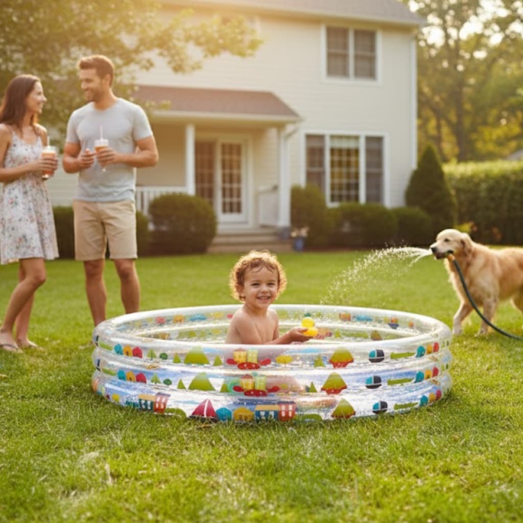 PISCINA INFLAVEL CRIANÇA  BANHEIRA REDONDA 450 LITROS MOR