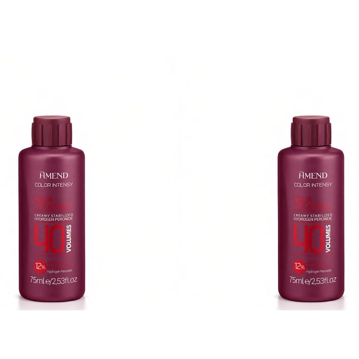 Kit 2 Un de Água Oxigenada 40v AMEND Color Intensy 75ml