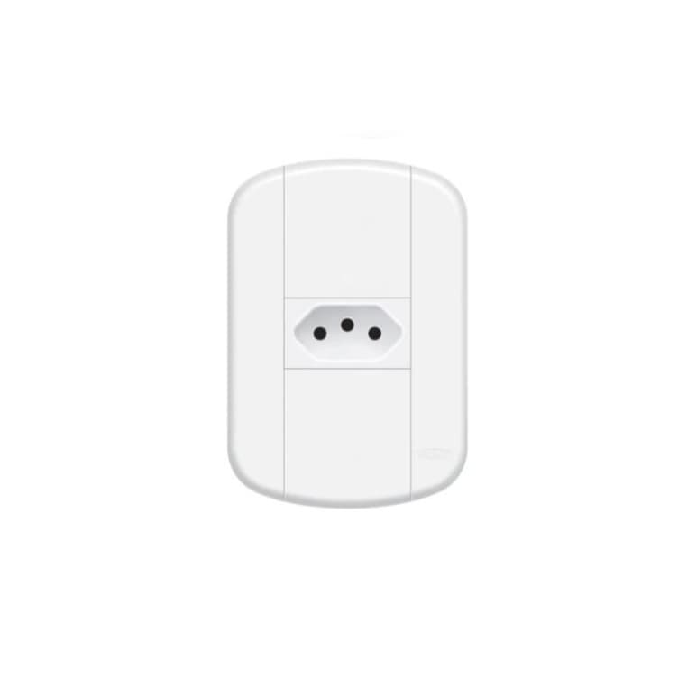 TOMADA SIMPLES 2P+T 20 AMPER 250V 3916  BLANC MAIS FAME