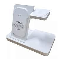 Carregador Por Induçao S/ Fio 3x1 Kaidi Knc9097