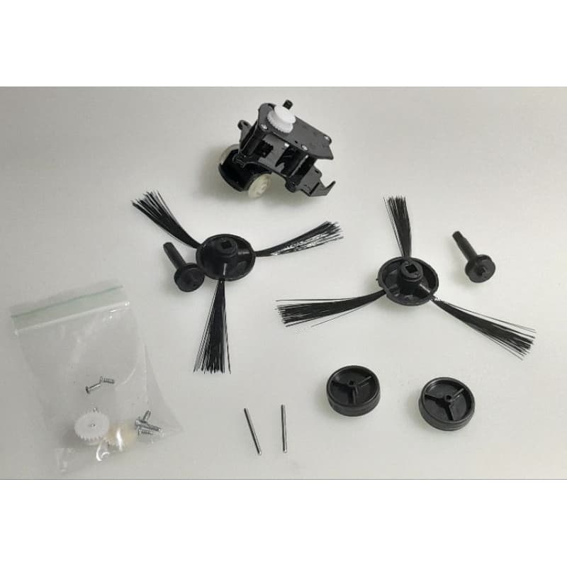 kit reparo rodinhas e vassoura aspirador robo kodi sweepin