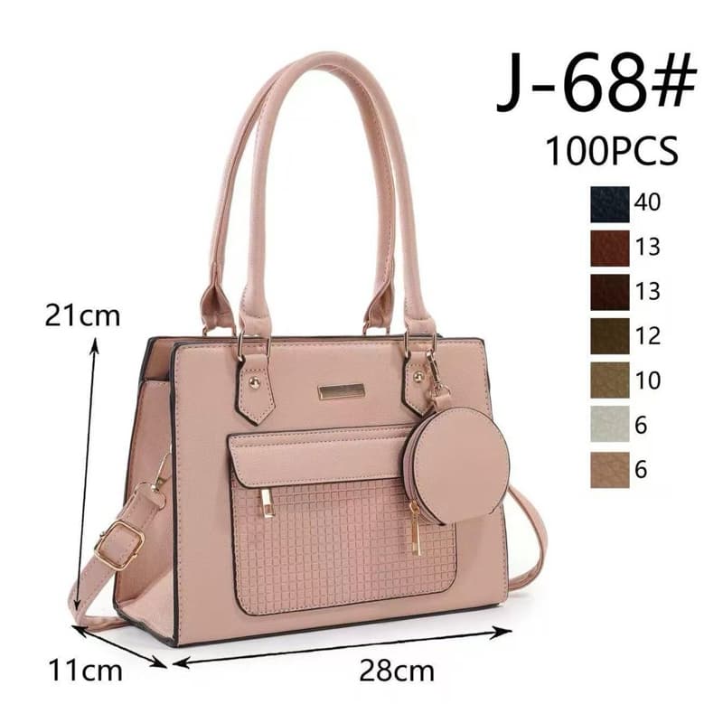 Bolsa média de mão de ombro e transversal porta moeda