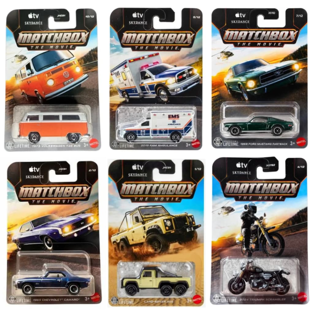 Miniatura Matchbox Veículo Básico 1/64 - Carrinhos de Metal - Vários Modelos - Mattel