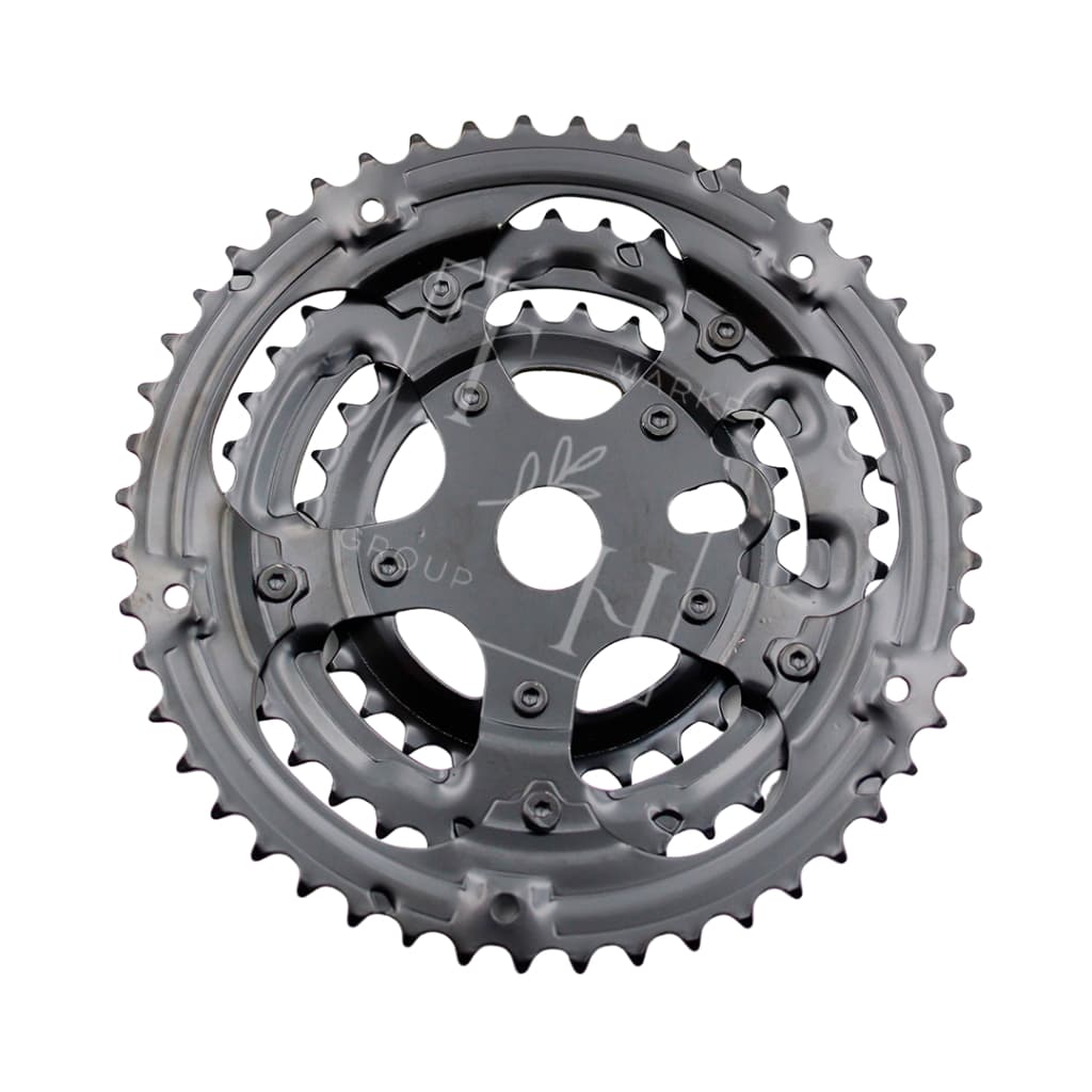 Coroa Engrenagem Dentada Bicicleta de Marcha Tripla 28/38/48 para Pedivela Monobloco 140mm e 165mm