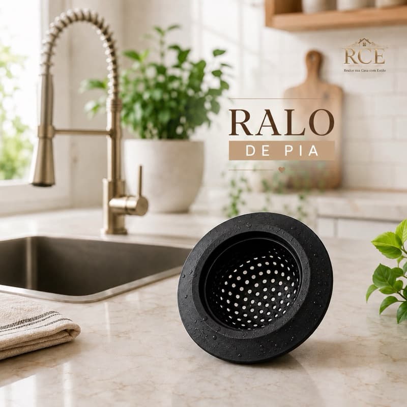 Ralo de Pia Inox Preto