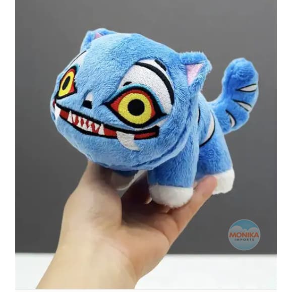 Pelúcia Guerreiras do K-Pop Derpy Huntrix Tigre Gato Azul 18cm Colecionável Decoração Presente Infantil