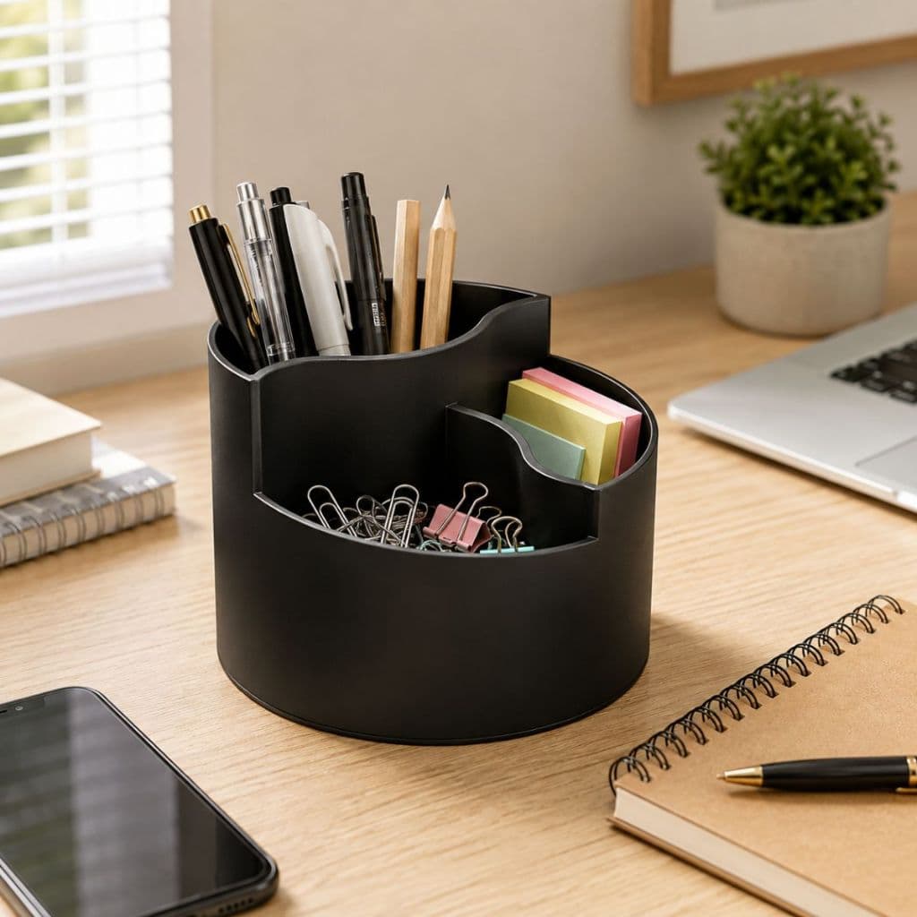 Organizador de Mesa Porta Caneta e Lápis para Escritório