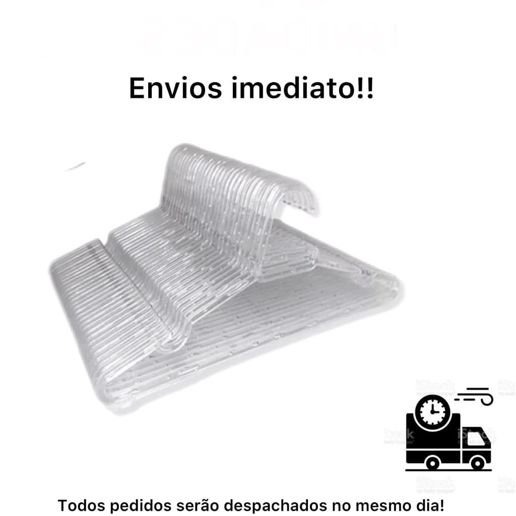 Kit 30 Cabides INFANTIL Acrilico Transparente reforçado ENXOVAL !!