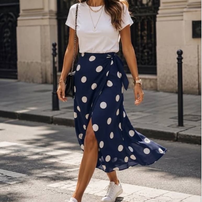 Saia Envelope Saia Transpassada Saia Poa Tendencia Moda Feminina
