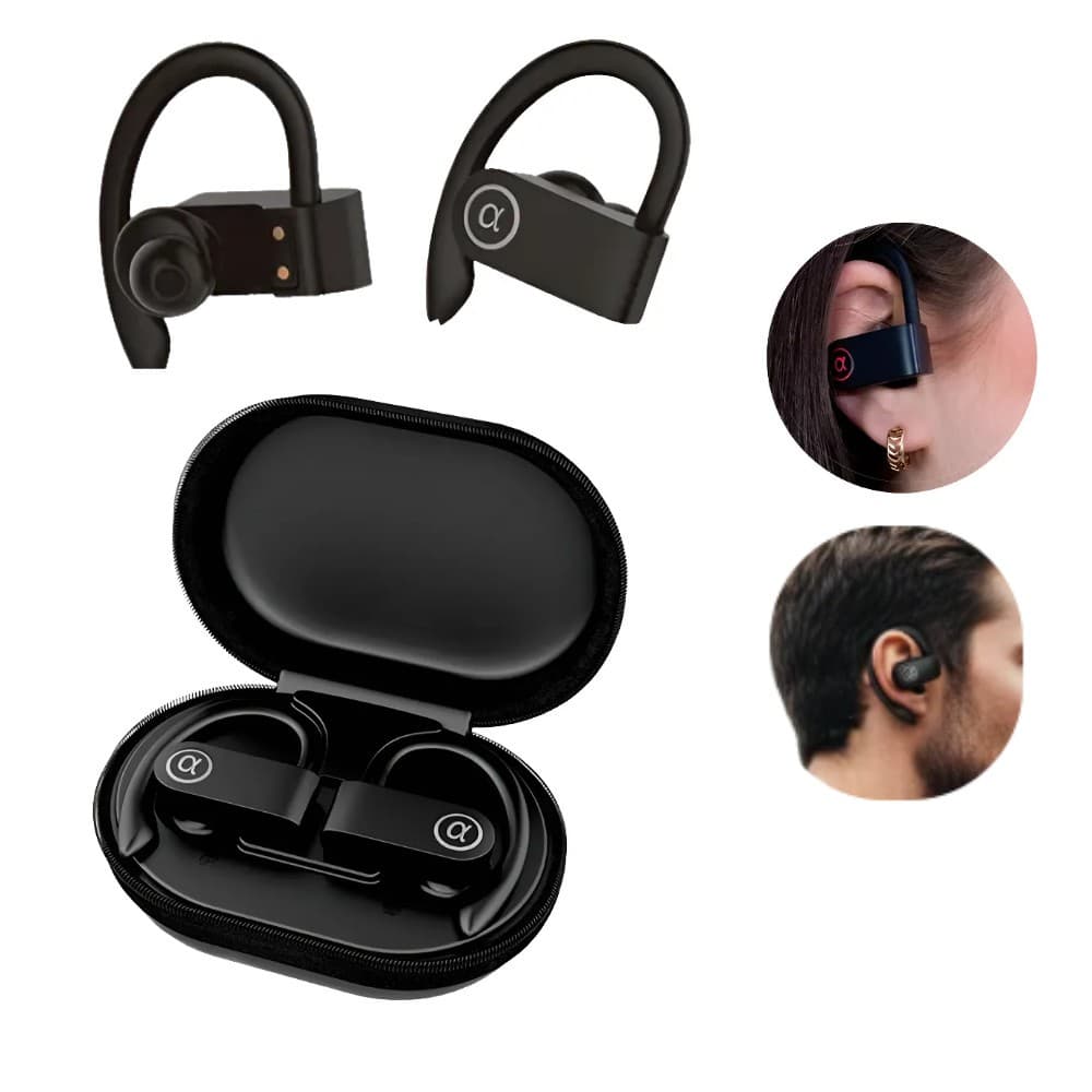 Fone De Ouvido Sem Fio Gancho Orelha Bluetooth 5.4 Som Imersivo Treinos Viagens Academia Corridas