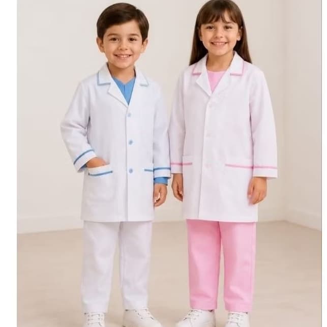jaleco profissões infantil médico enfermagem somente o jaleco.