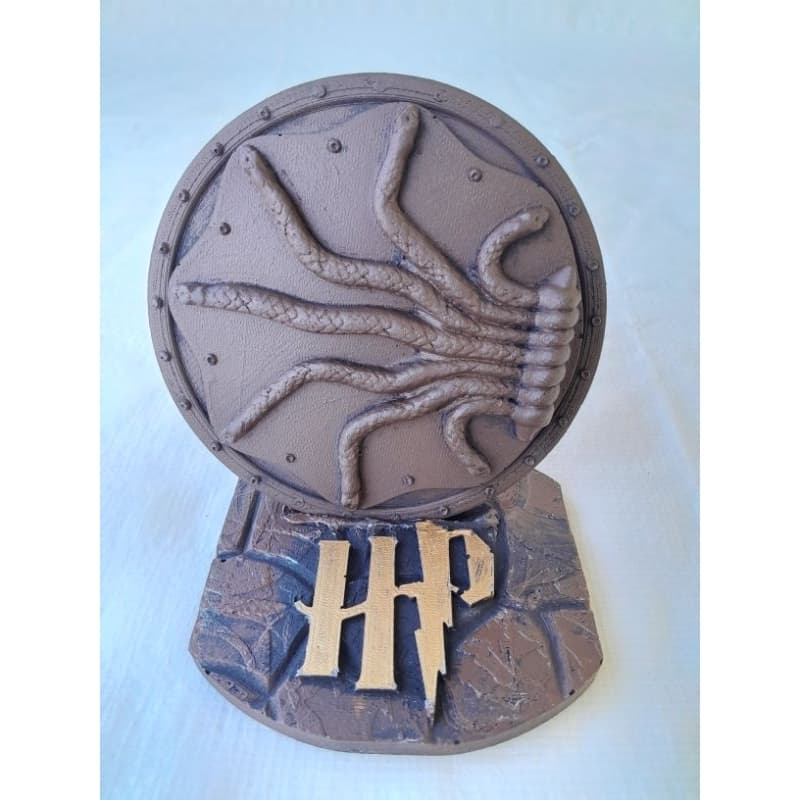 Escudo Câmara Secreta Harry Potter | Decoração Geek Colecionável | Símbolo Sonserina HP