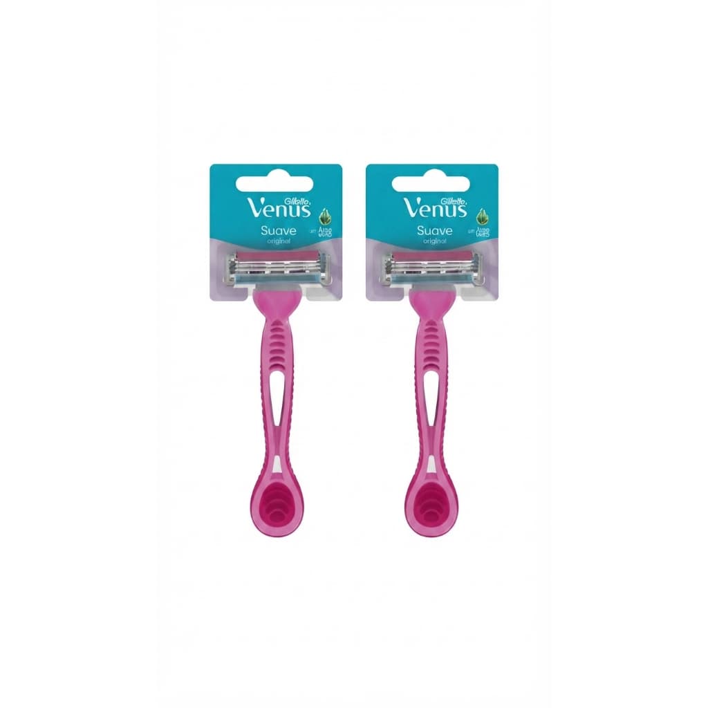Kit 2 Aparelho Gillette Venus Suave com Fita Lubrificante