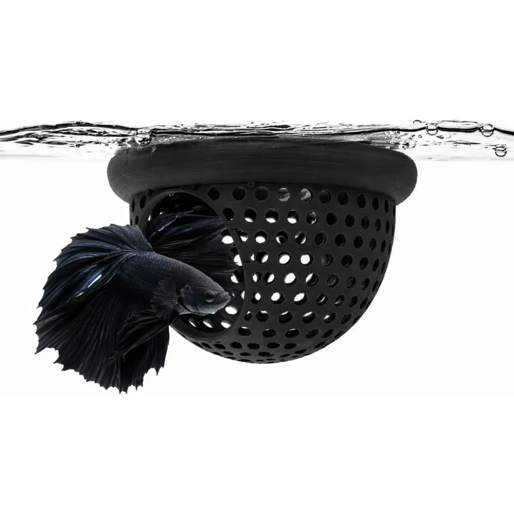 Esconderijo Flutuante Para Peixe Beta Toca Aquario Cama Beta - Esconderijo Anti-Estres