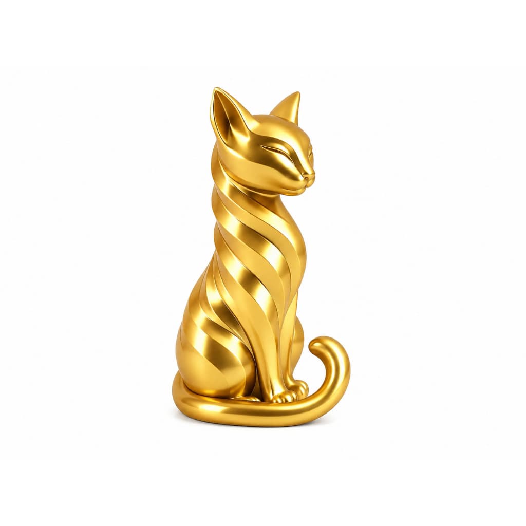 Gatos Decorativos Minimalistas Gato Escultura Decoração Moderna Quarto Sala Felino Elegante