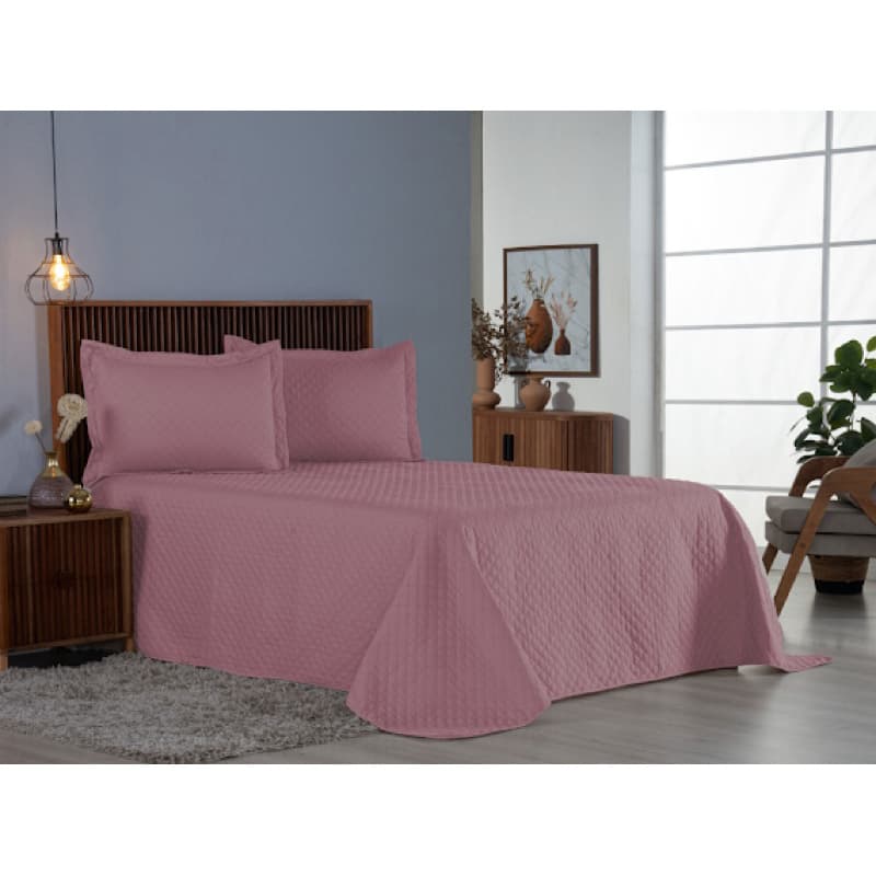 Kit Cobre-Leito Comfort 3 Peças Queen e King 100% Poliéster Microfibra Matelado Ultrassônico