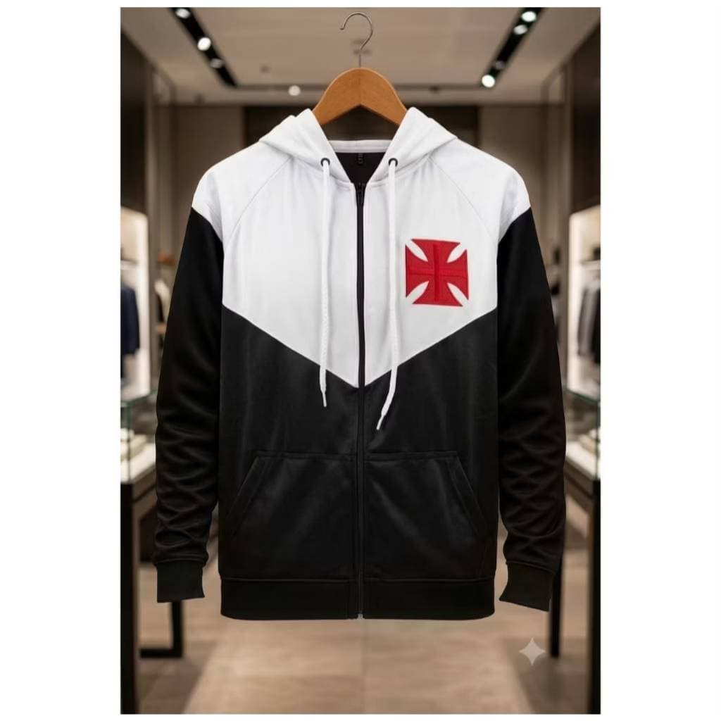 Jaqueta Vasco Masculina Esportiva Torcedor Corta vento Futebol vasco dia a dia casual