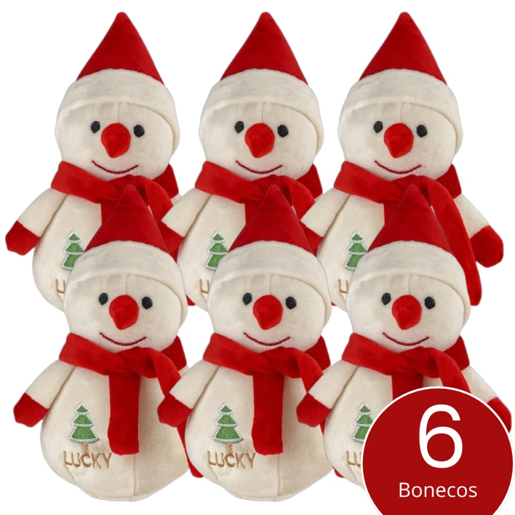 Kit Bonecos De Neve Natalino Urso Pelucia Enfeite Presente De Natal