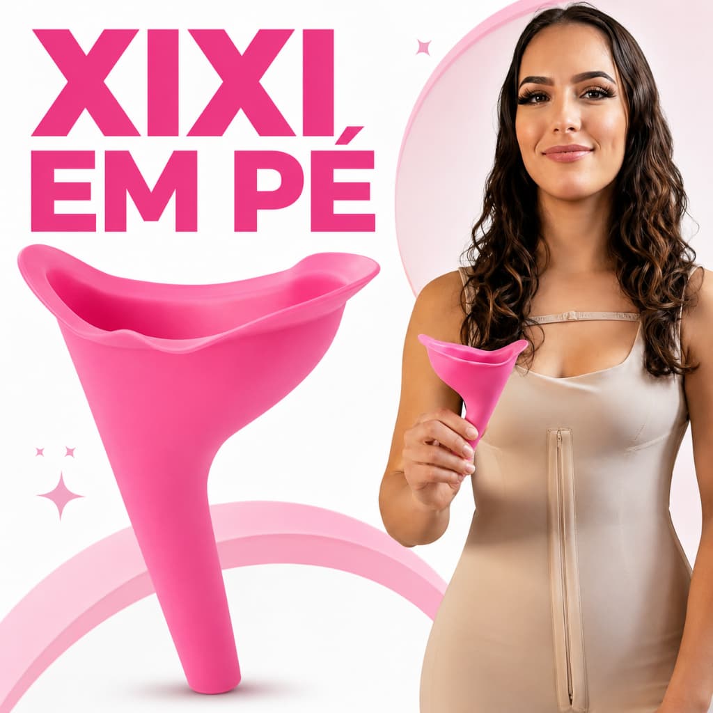 Kit 2 Urinol Feminino Portatil Dispositivo para Urinar em Pe Reutilizavel Silicone Viagem Camping