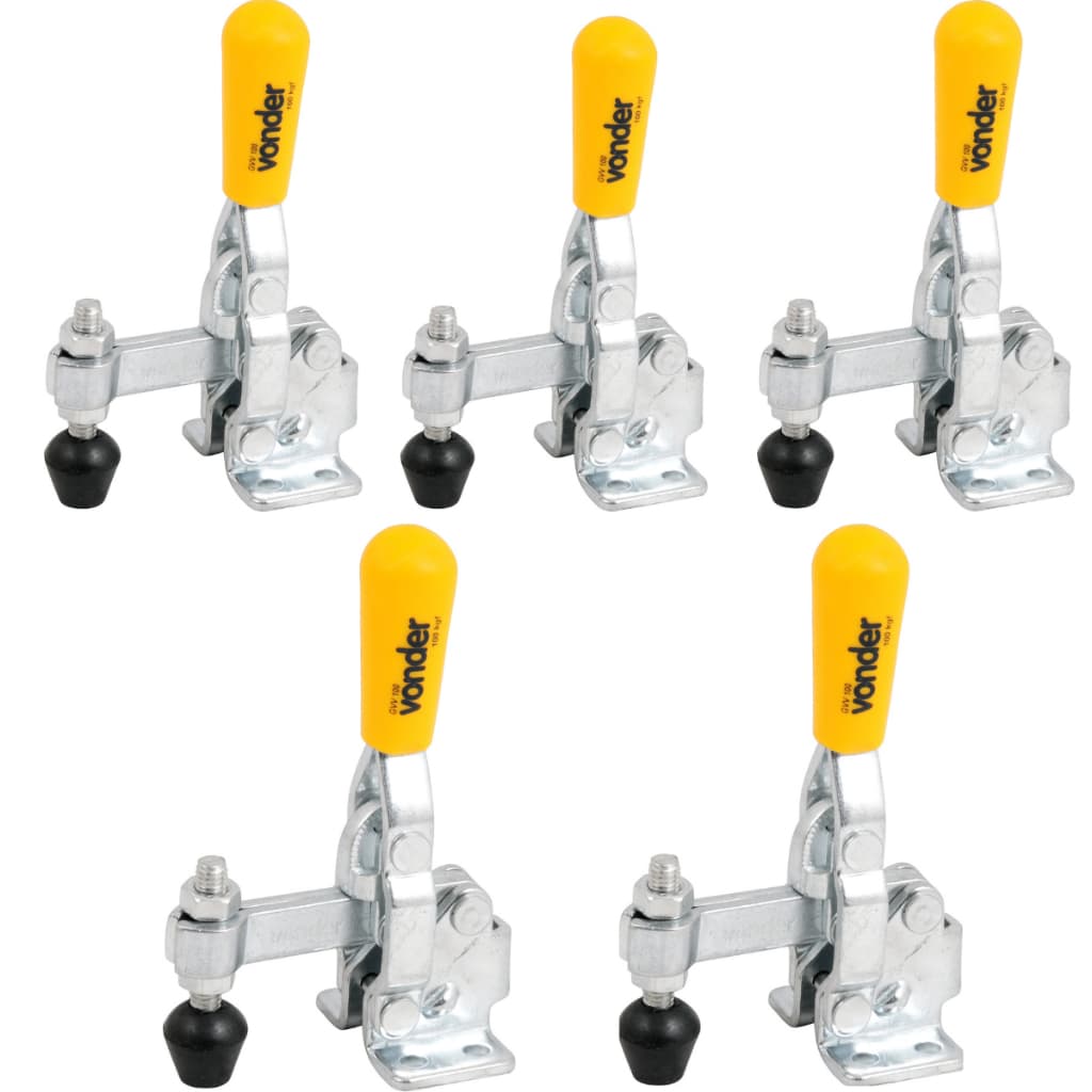 Kit 5 Grampos Aperto Rápido Vertical Gvv100 - Vonder