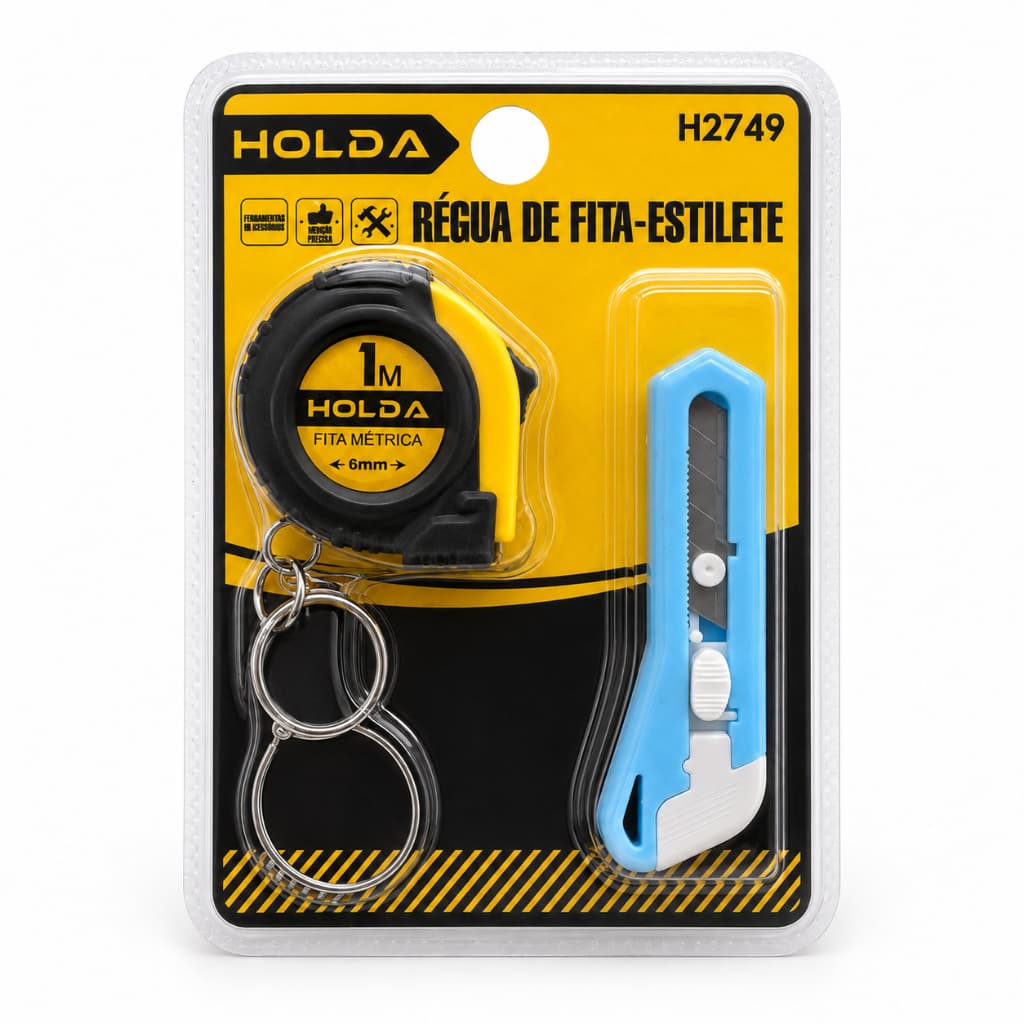 Kit Trena Com Estilete Holda Multiuso Uso Doméstico Profissional Casa Escola