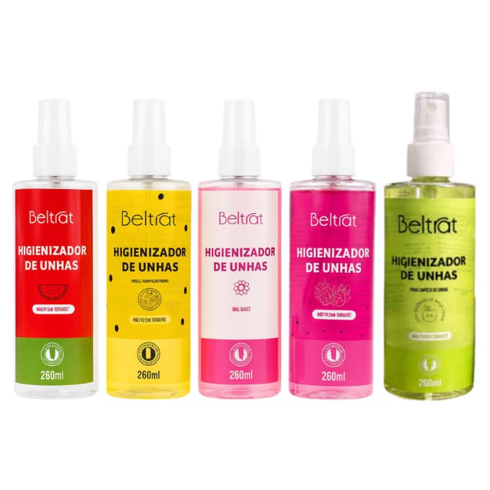 Higienizador Beltrat de Unhas Pitaya Maracuja Melancia Floral Maça Verde 260ml