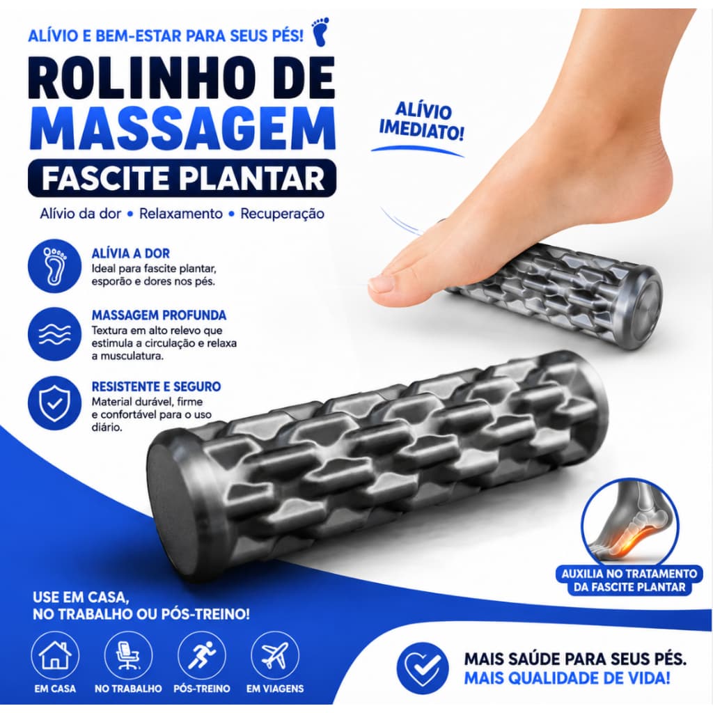 Massageador de Pés para Fascite Plantar para Alívio da Dor