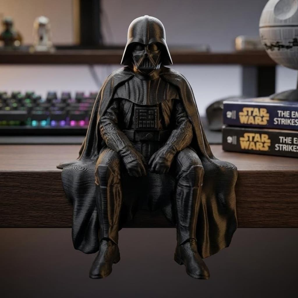 Darth Vader Sentado Decorativo Geek Mesa Prateleira Setup