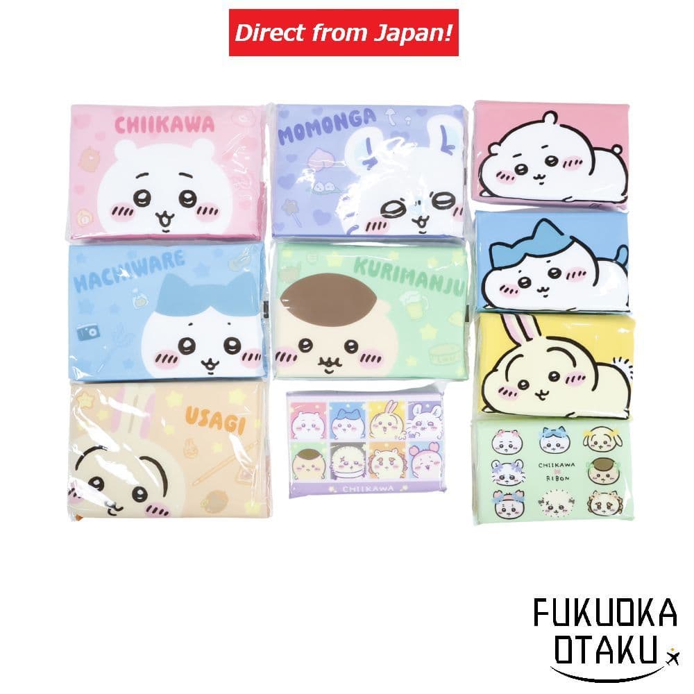 Chiikawa Lenço de Papel de Bolso Personagem Japonês Fofo 1 Pacote Estampa Aleatória Fabricado no Japão [Direto do Japão]
