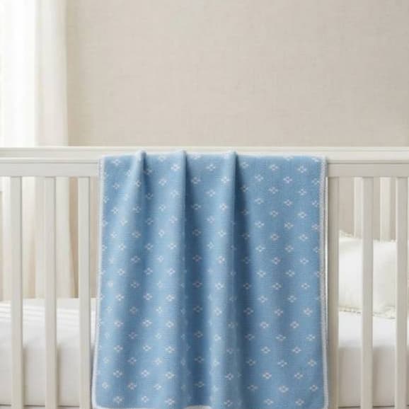 Manta Bebê Tricô Infantil Cobertor Berço Recém Nascido 80x80 Macia Lupinacci Tricot