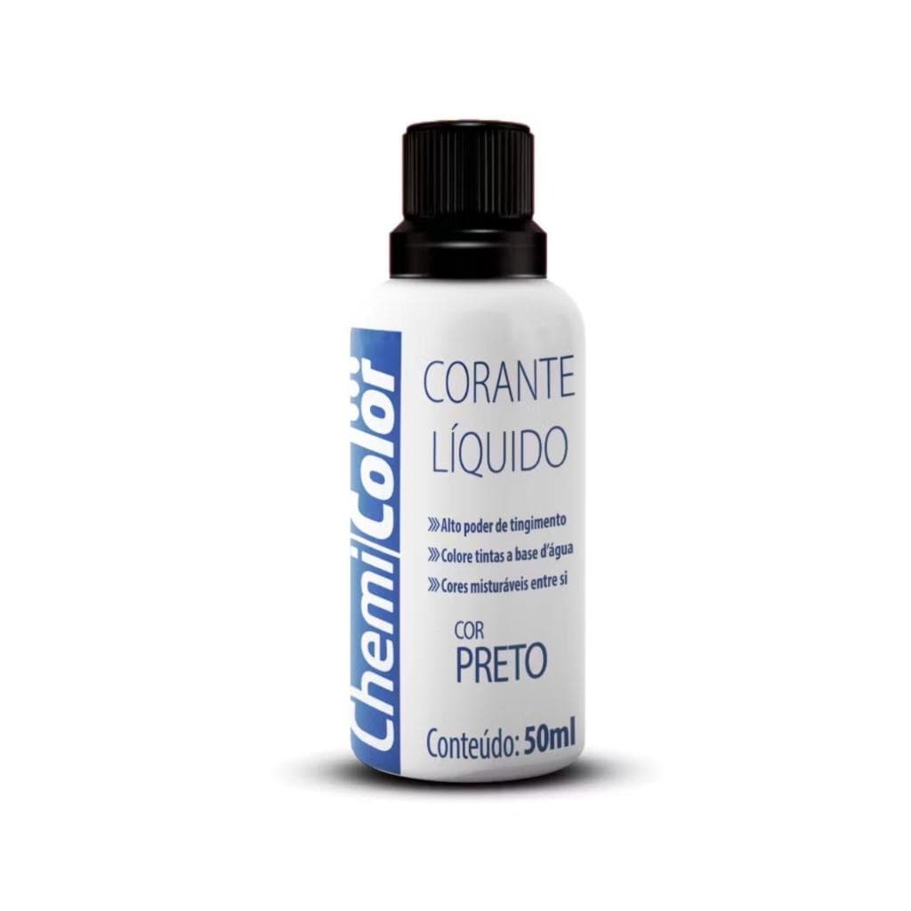 Corante Liquido Preto 50ml Chemi Color