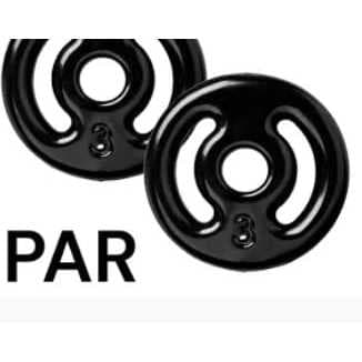 Par de anilhas emborrachadas 3kg (2x3kg)otima qualidade ,na cor preta .