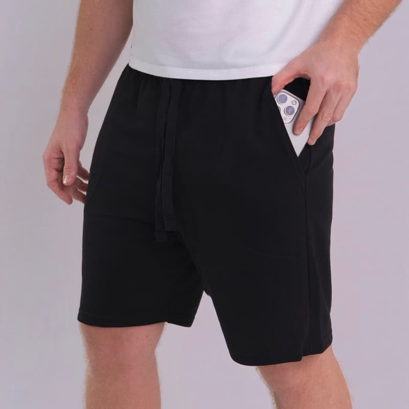 Bermuda Moletom ALGODÃO POLIÉSTER Boa Para TREINO ACADEMIA CASUAL Bermuda Moletom Masculina