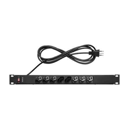 PROTETOR ELETRONICO 8 TOMADAS P/ RACK EPR 208