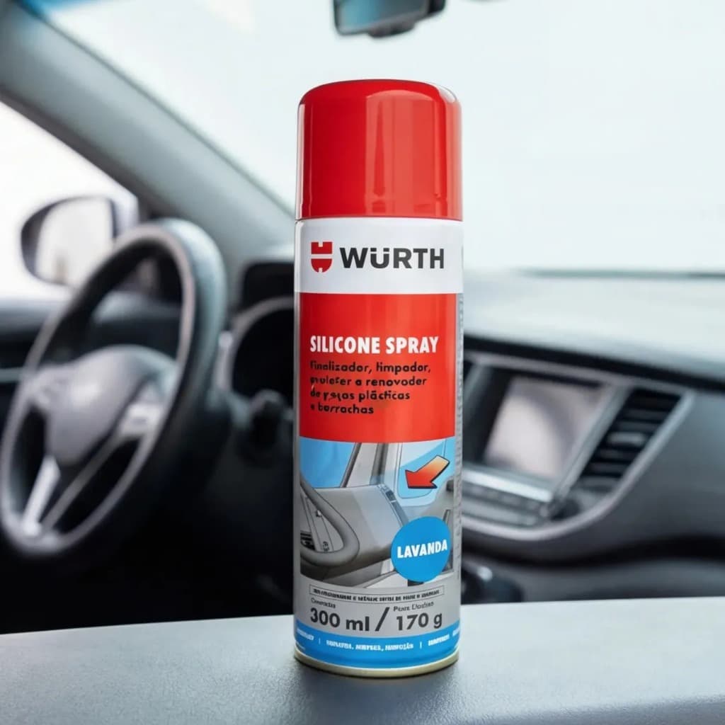 Silicone Spray Automotivo Renovador de Plásticos 300ml Cor Incolor Fragrância Lavanda