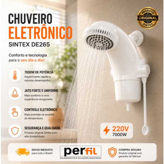 Chuveiro Eletrico 220v Chuveiro Elétrico 7000W Chuveiro para Banheiro Elétrico Chuveiro 220v Sintex
