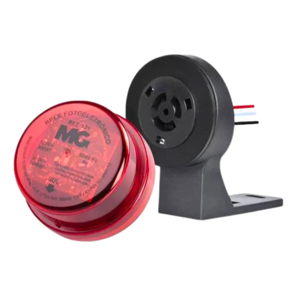 Rele RFE-131 Fotoeletrônico 1000w + Base Margirius 360° Exterior Margirius