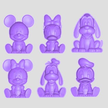 Ejetor Doces Brigadeiros Modelador - Turma do Mickey Baby