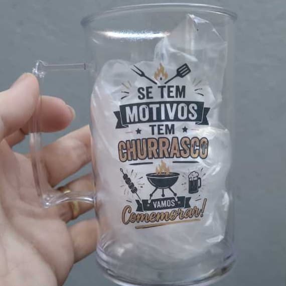 40 Copos Caneca Acrílica Personalizada