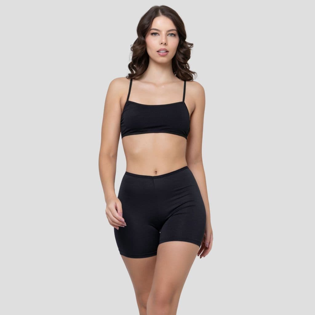 Short Anágua Liso Segunda Pele Feminino